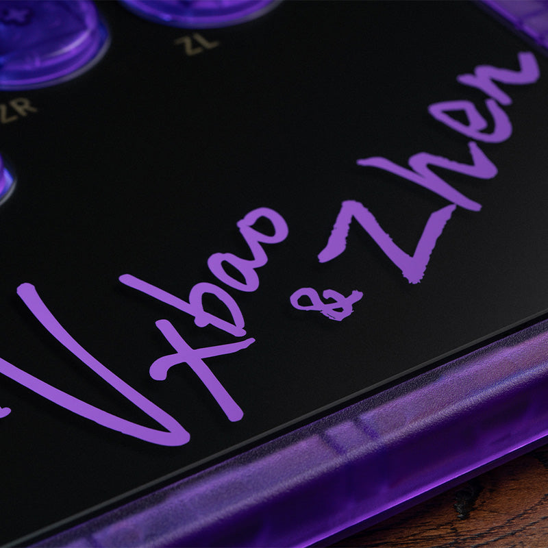 8BitDo Arcade Controller - Transparent Purple Signature Edition
